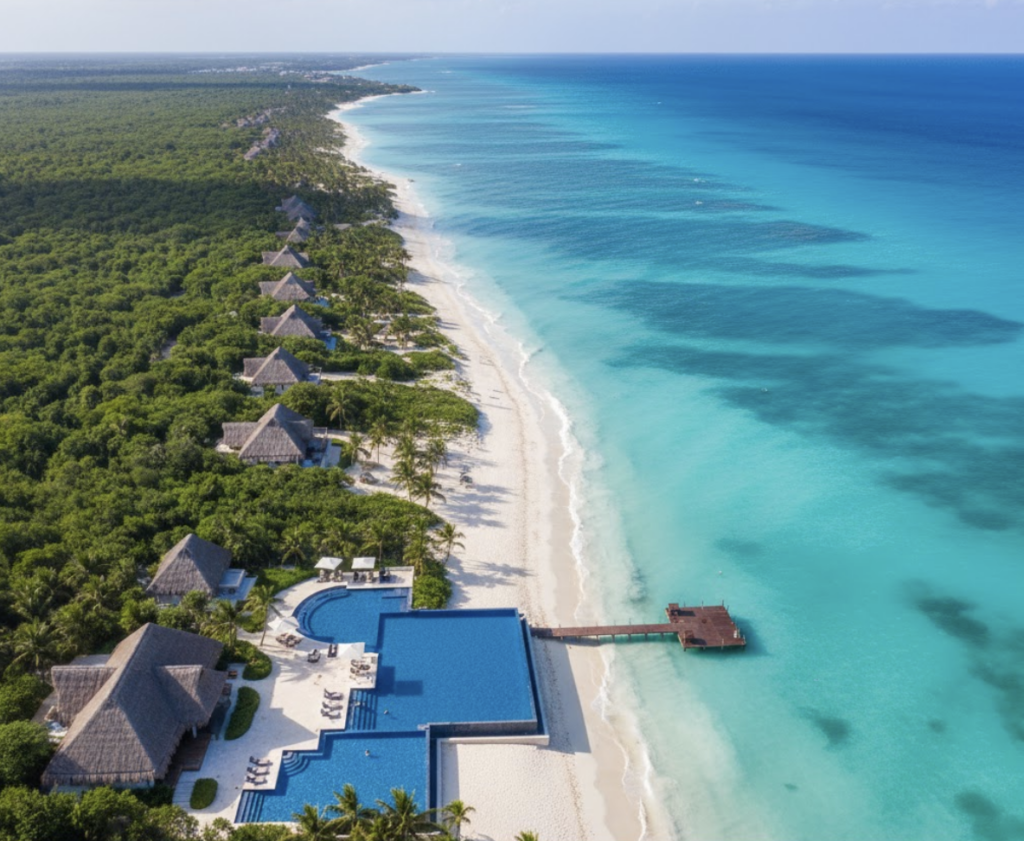 Hoteles mas romanticos en Riviera Maya para lunas de miel y traslados VIP de Caribbean Transfers.